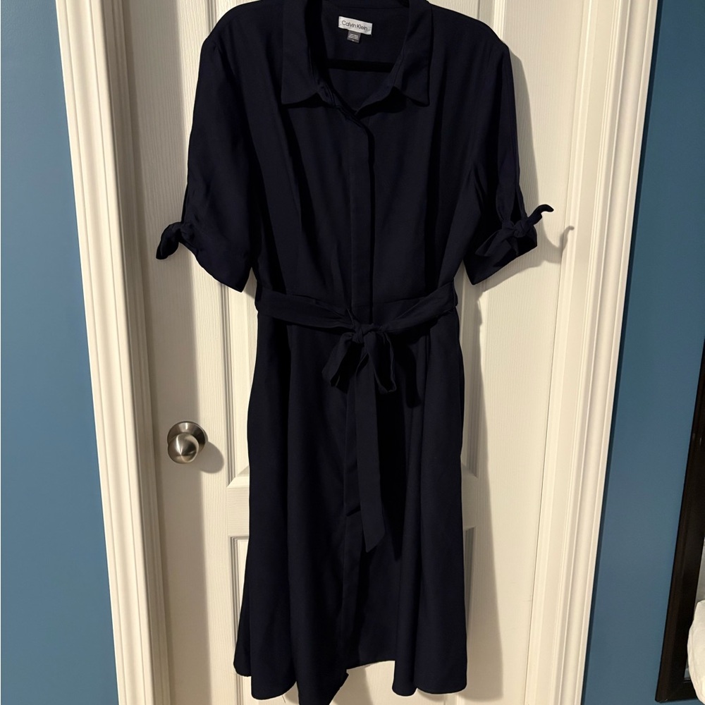 Calvin Klein Dark Blue Midi Dress